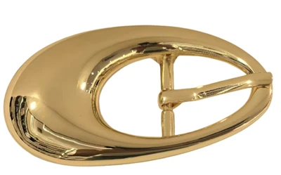 Gold-Plated Oval Prong Buckle