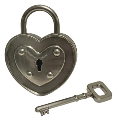 Heart Key And Lock Set
