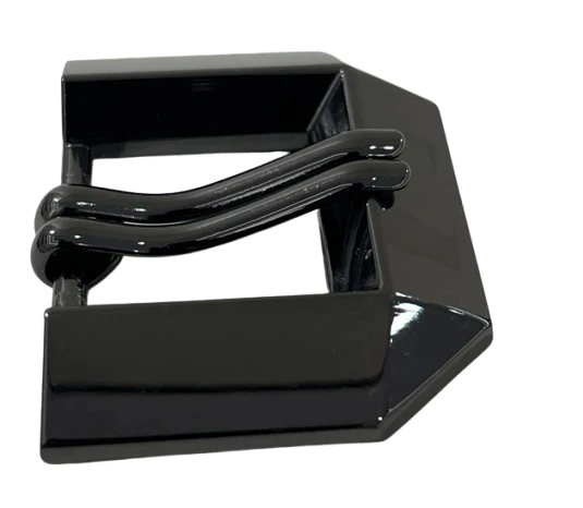 Twin-Prong Geometric Pin Belt Buckle And Keeper Set high quality