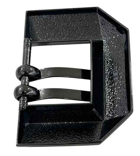 Twin-Prong Geometric Pin Belt Buckle And Keeper Set suppliers